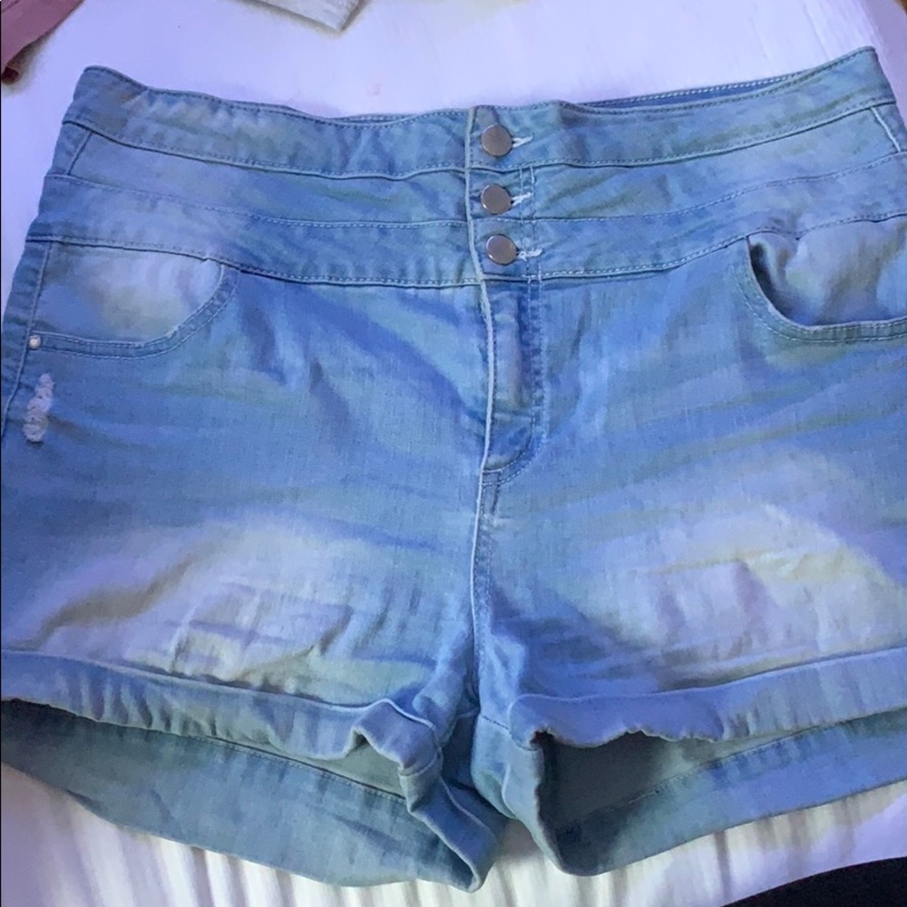 denim shorts